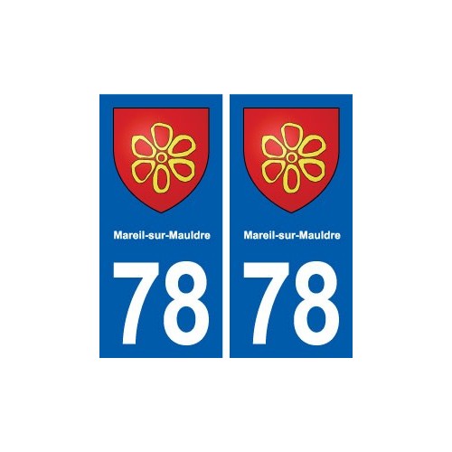 78 Mareil-sur-Mauldre blason autocollant plaque stickers ville