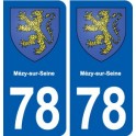 78 Mézy-sur-Seine blason autocollant plaque stickers ville