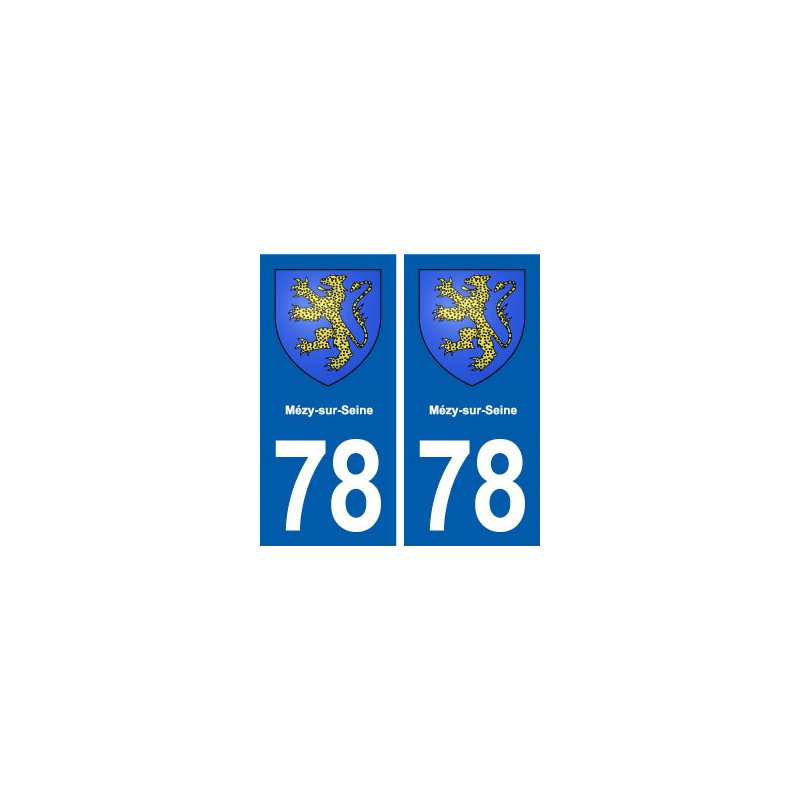 78 Mézy-sur-Seine blason autocollant plaque stickers ville