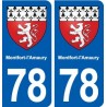 78 Montfort-l'Amaury blason autocollant plaque stickers ville