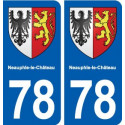78 Neauphle-le-Château blason autocollant plaque stickers ville