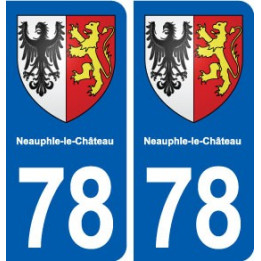 78 Neauphle-le-Château blason autocollant plaque stickers ville