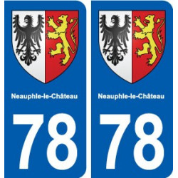 78 Neauphle-le-Château blason autocollant plaque stickers ville
