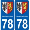 78 Neauphle-le-Château blason autocollant plaque stickers ville