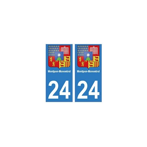 24 Dordogne autocollant plaque blason armoiries stickers département