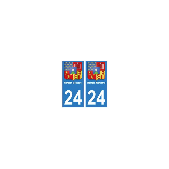 24 Dordogne autocollant plaque blason armoiries stickers département