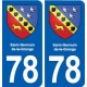 78 Saint-Germain-de-la-Grange blason autocollant plaque stickers ville