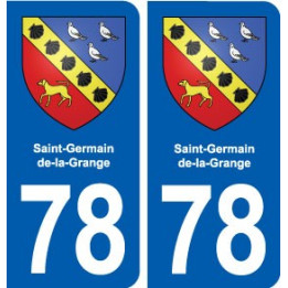 78 Saint-Germain-de-la-Grange blason autocollant plaque stickers ville