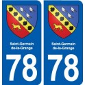 78 Saint-Germain-de-la-Grange blason autocollant plaque stickers ville