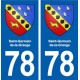 78 Saint-Germain-de-la-Grange blason autocollant plaque stickers ville