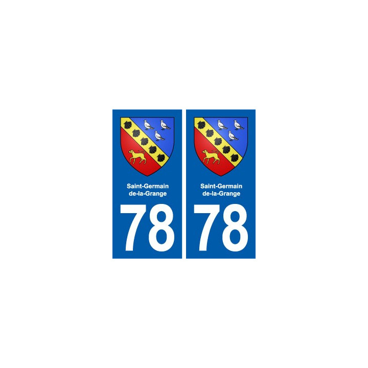 78 Saint-Germain-de-la-Grange blason autocollant plaque stickers ville