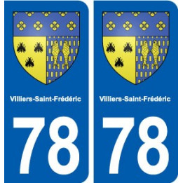 78 Villiers-Saint-Frédéric blason autocollant plaque stickers ville