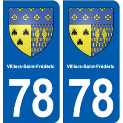 78 Villiers-Saint-Frédéric blason autocollant plaque stickers ville