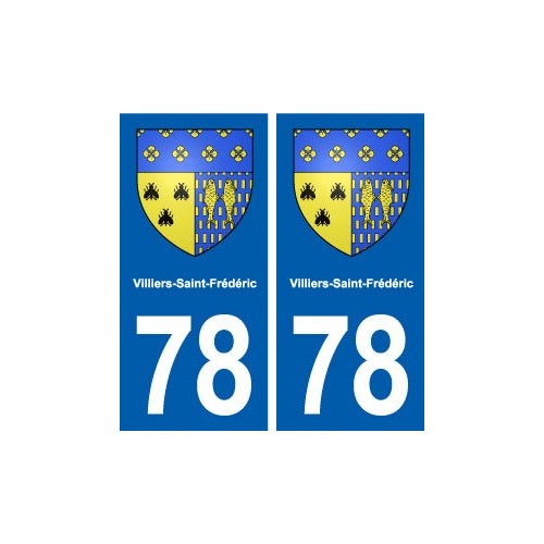 78 Villiers-Saint-Frédéric blason autocollant plaque stickers ville