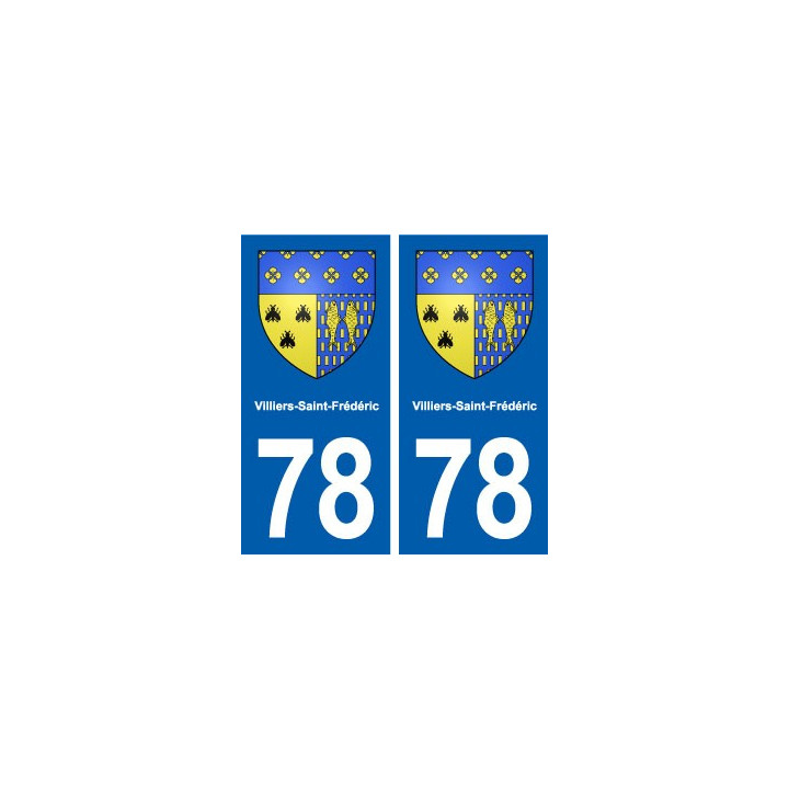 78 Villiers-Saint-Frédéric blason autocollant plaque stickers ville