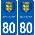80 Cayeux-sur-Mer blason autocollant plaque stickers ville