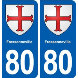 80 Fressenneville blason autocollant plaque stickers ville