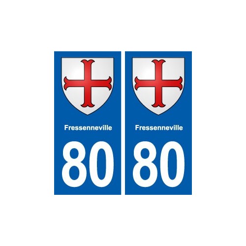 80 Fressenneville blason autocollant plaque stickers ville