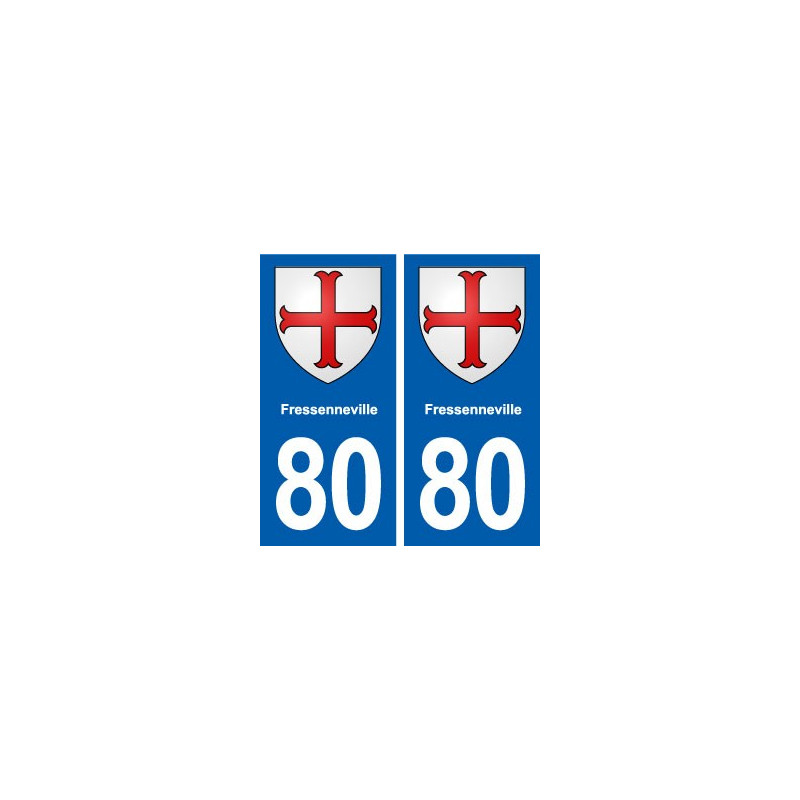 80 Fressenneville blason autocollant plaque stickers ville