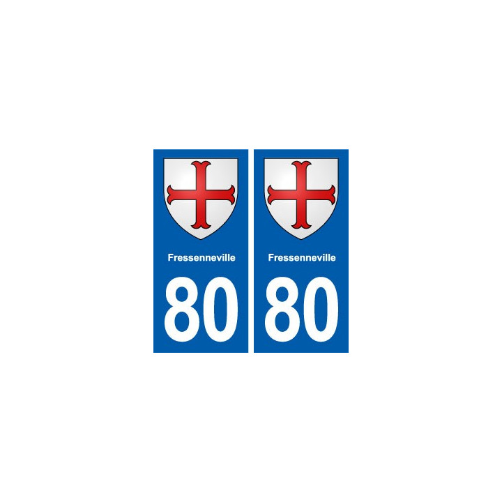 80 Fressenneville blason autocollant plaque stickers ville