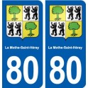 80 La Mothe-Saint-Héray blason autocollant plaque stickers ville