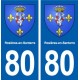 80 Rosières-en-Santerre blason autocollant plaque stickers ville