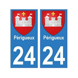 24 Perigueux autocollant plaque blason armoiries stickers département