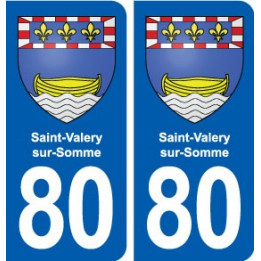 80 Saint-Valery-sur-Somme blason autocollant plaque stickers ville