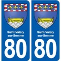 80 Saint-Valery-sur-Somme blason autocollant plaque stickers ville