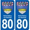 80 Saint-Valery-sur-Somme blason autocollant plaque stickers ville