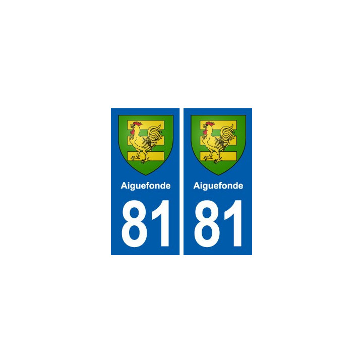 81 Brens blason autocollant plaque stickers ville