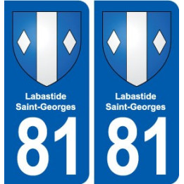 81 Labastide-Saint-Georges blason autocollant plaque stickers ville
