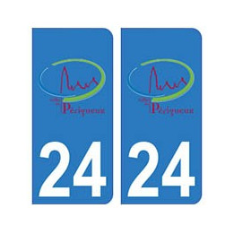 24 Perigueux logo autocollant plaque blason armoiries stickers département