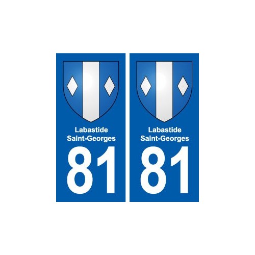 81 Labastide-Saint-Georges blason autocollant plaque stickers ville
