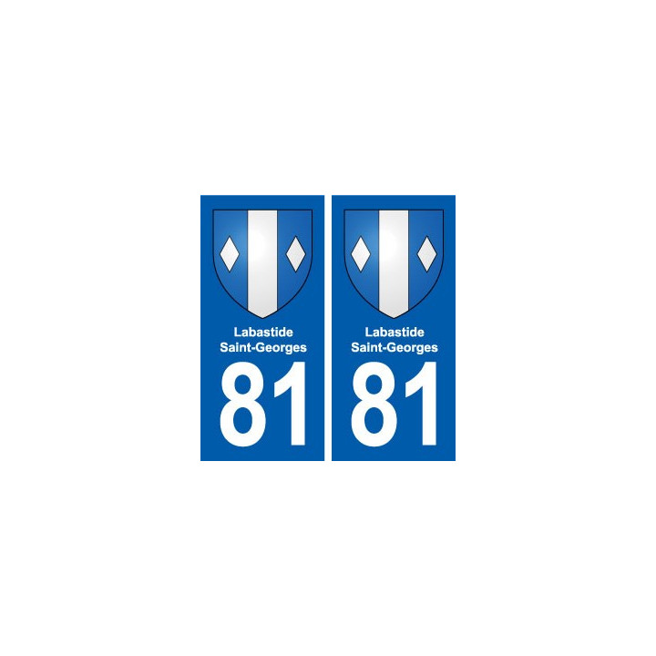 81 Labastide-Saint-Georges blason autocollant plaque stickers ville