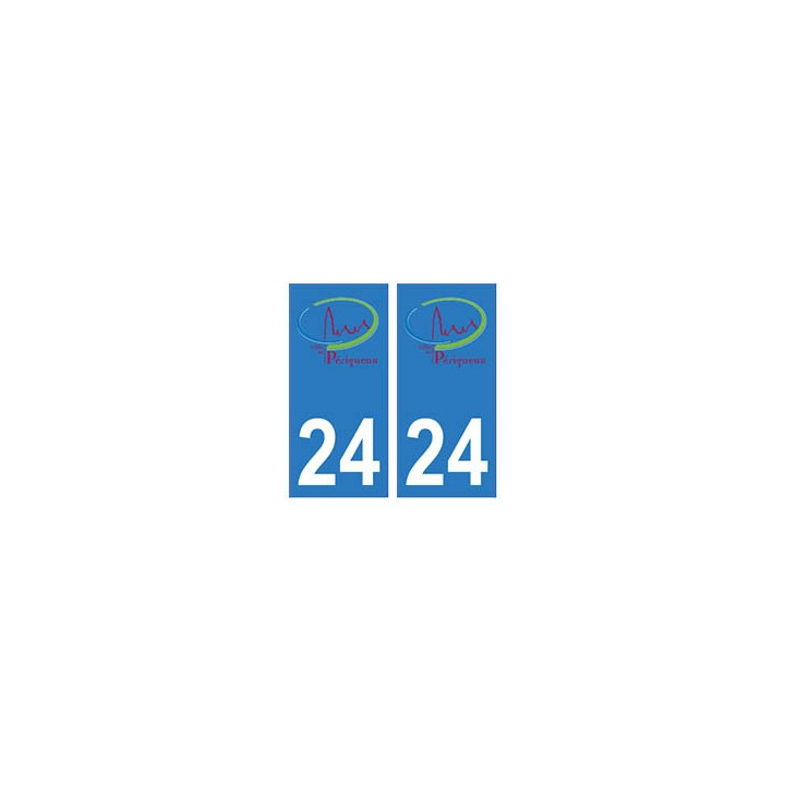 24 Perigueux logo autocollant plaque blason armoiries stickers département