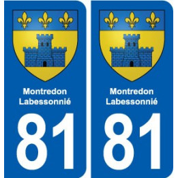 81 Montredon-Labessonnié blason autocollant plaque stickers ville