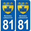 81 Montredon-Labessonnié blason autocollant plaque stickers ville