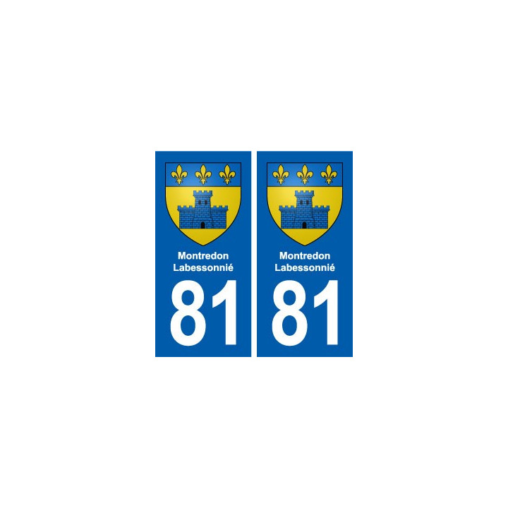 81 Montredon-Labessonnié blason autocollant plaque stickers ville