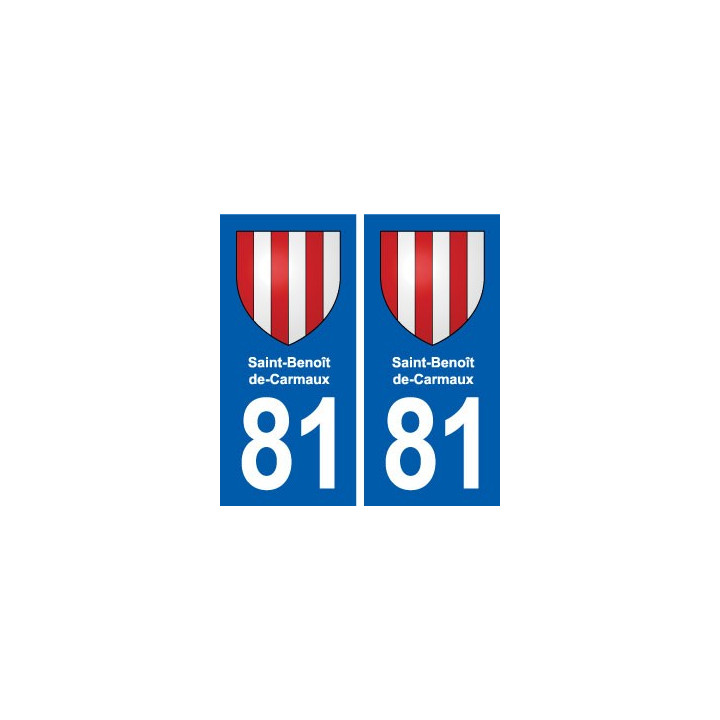 81 Saint-Benoît-de-Carmaux blason autocollant plaque stickers ville