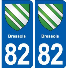 82 Bressols blason autocollant plaque stickers ville
