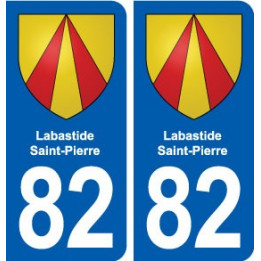 82 Labastide-Saint-Pierre blason autocollant plaque stickers ville