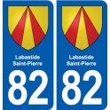 82 Labastide-Saint-Pierre blason autocollant plaque stickers ville