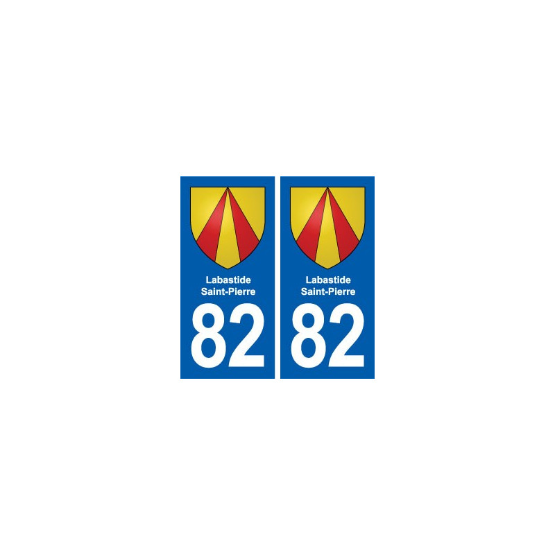 82 Labastide-Saint-Pierre blason autocollant plaque stickers ville