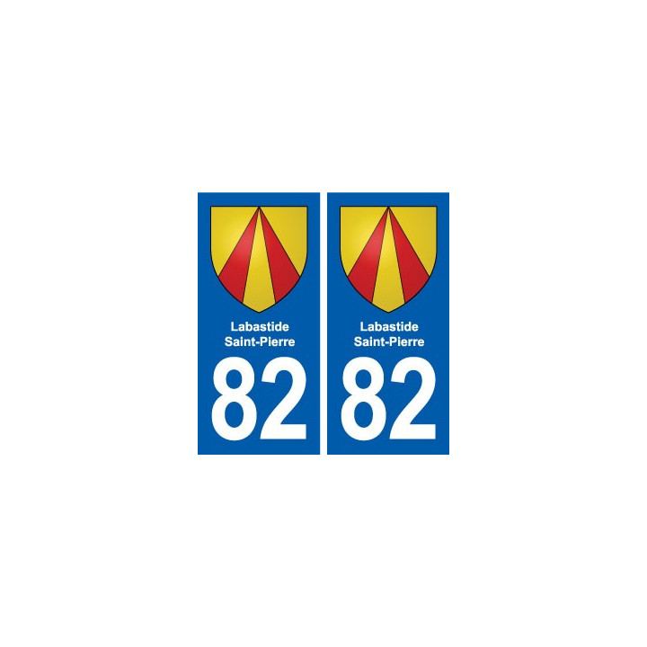 82 Labastide-Saint-Pierre blason autocollant plaque stickers ville