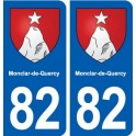 82 Monclar-de-Quercy blason autocollant plaque stickers ville