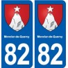 82 Monclar-de-Quercy blason autocollant plaque stickers ville