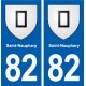 82 Saint-Nauphary blason autocollant plaque stickers ville