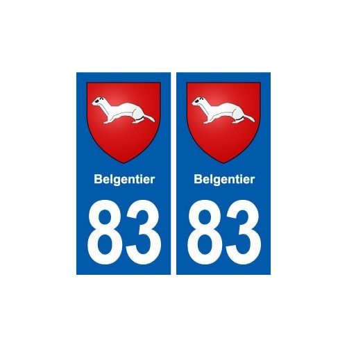 83 Belgentier blason autocollant plaque stickers ville