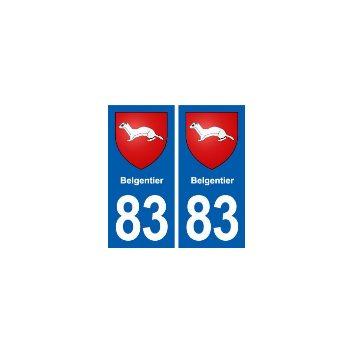 83 Belgentier blason autocollant plaque stickers ville